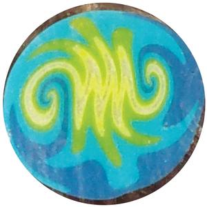 Yellow-green fade 2 blues milli 304 Clearance Genuine