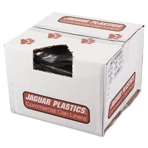 Jaguar Repro Low-Density Can Liners, 60 Gal, 1.5 Mil, 38" X 58", Black, 100/Carton - JAGR3858H Sale Outlet