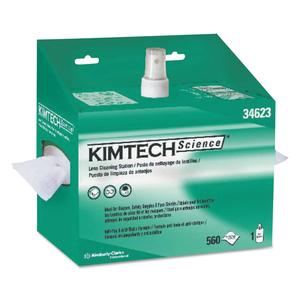 Kimtech Lens Cleaning Station, 8Oz Spray, 4 2/5 X 8 1/2, 560/Box, 4 Boxes/Carton - KCC34623 Genuine Online
