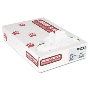 Jaguar Industrial Strength Low-Density Commercial Can Liners, 30 Gal, 0.9 Mil, 30" X 36", White, 100/Carton - JAGW3036X Sale Shop Offer
