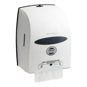Kimberly-Clark Sanitouch Hard Roll Towel Dispenser, 12 63/100W X 10 1/5D X 16 13/100H, White - KCC09991 Deals