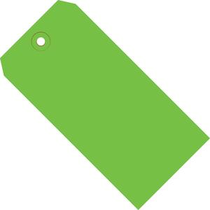 4-3/4 x 2-3/8 Green Tags (THICK BOARD - 13 POINT) 1000/Case Sale Ebay