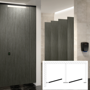 Hadrian Toilet Partition (Phenolic) 2 In-Corner (72" W x 60" D) - IC2-HADRIAN-PHEN Quality Free Shipping For Sale