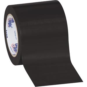 4" x 36 yds. Black Solid Vinyl Safety Tape 12/Case Extremely For Sale