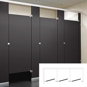 ASI Global Toilet Partition (Phenolic) 3 In Corner (108"W x 61-1/4"D) IC33660 Reliable For Sale