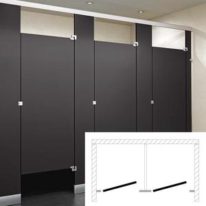 ASI Global Toilet Partition (Phenolic) 2 Between Wall (72"W x 61-1/4"D) BW23660 Explore