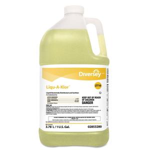 Diversey Liqu-A-Klor Disinfectant/Sanitizer, 1 Gal Bottle, 4/Carton - DVO02853280 Discount Fast Delivery