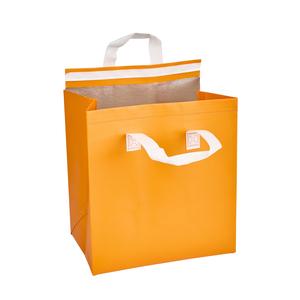 Bag Tek Orange Insulated Take Out Bag - Tamper-Evident - 10 1/4" x 6 3/4" x 11" - 25 count box Outlet Manchester Great Sale