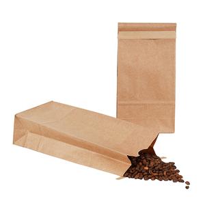 Bag Tek Kraft Paper Bakery / Coffee Tin Tie Bag - 4 3/4" x 2 1/2" x 9 3/4" - 100 count box Buy Cheap 2025 Newest