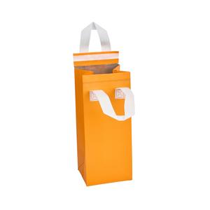 Bag Tek Orange Insulated Take Out Bag - Tamper-Evident - 4 3/4" x 4" x 11" - 100 count box Cheap Sale Popular