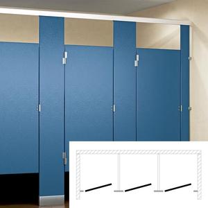 ASI Global Toilet Partition (Plastic) 3 Between Wall (108"W x 61-1/4"D) - BW33660 Cheapest Pice Cheap Online
