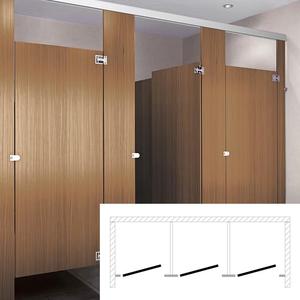 ASI Global Toilet Partition (Plastic Laminate) 3 Between Wall (108"W x 61-1/4"D) BW33660 Cheap Sale Enjoy