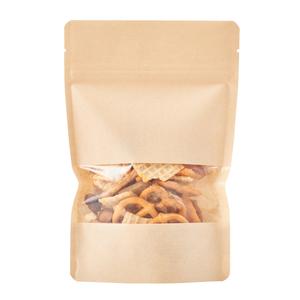 Bag Tek Kraft Plastic Small Window Bag - Heat Sealable - 7" x 4 3/4" x 1 1/2" - 100 count box Free Shipping For Nice