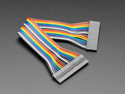 2.54mm 0.1" Pitch 20-pin Jumper Cable - 20cm long Cheap Explore
