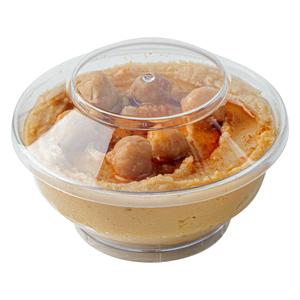 4 oz Round Clear Plastic Medium Deli Cup - with Lid - 3 1/4" x 3 1/4" x 2" - 100 count box Enjoy Online