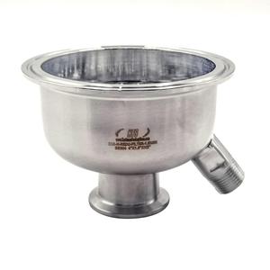 Tri Clamp Hemispherical Bowl Reducer w/ Filter Plate, 1/2" MNPT Order
