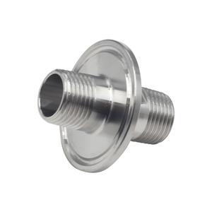 Tri Clamp 1.5" w/ (2) 1/2" MNPT Inside / Outside 304 Stainless Steel Buy Cheap Manchester