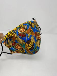 Exclusive NEW MASK | "Strong Black King" 100% Woven Cotton Fabric, Boutique Fabric, Custom Made Afrocentric Fabric, Patches for Men Outlet Geniue Stockist