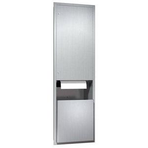 ASI 046921A Automatic Combination Commercial Paper Towel Dispenser/Waste Receptacle, Recessed-Mounted, Stainless Steel With Credit Card For Sale