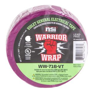 WarriorWrap WW-716-VT 716 General 7 mil Electrical Tape, Violet, .75-Inch W x 60-Feet 2025 New