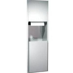 ASI 04692-9 Combination Commercial Paper Towel Dispenser/Waste Receptacle, Surface-Mounted, Stainless Steel Free Shipping With Paypal