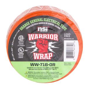 WarriorWrap WW-716-OR 716 General 7 mil Electrical Tape, Orange, .75-Inch W x 60-Feet Cheap Sale 100% Original