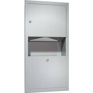 ASI 0462-AD-2 Combination Commercial Paper Towel Dispenser/Waste Receptacle, Semi-Recessed-Mounted, Stainless Steel Best Deals