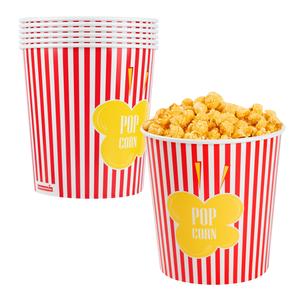 Bio Tek 130 oz Red Paper Popcorn Bucket - 100 count box Cheap Sale New