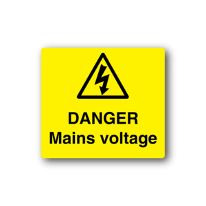 Danger Mains Voltage Sticker Free Shipping Pices