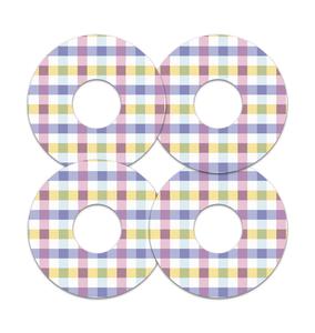 Spring Plaid Patch  Tape Designed for the FreeStyle Libre 3 Sale Affordable