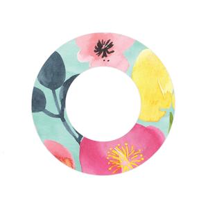 Spring Blossoms Patch  Tape Designed for the FreeStyle Libre 2 Free Shipping The Cheapest