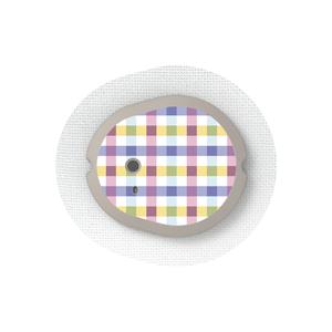Spring Plaid Sticker Designed for the DEXCOM G7 and Stelo Transmitter Safe Shopping Cheap Online