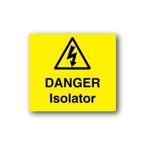 Danger Isolator Sticker Cheap Sale Manchester Great Sale