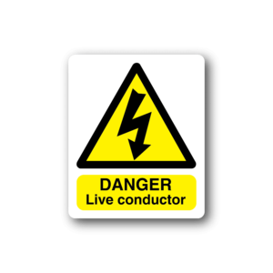 Danger Live Conductor Sticker Free Shipping With Credit Card