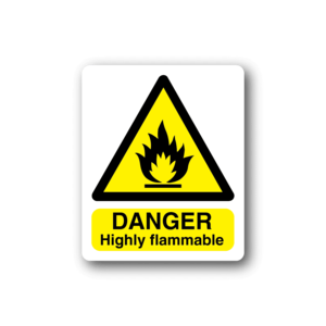Danger Highly Flammable Sticker Countdown Package Cheap Online