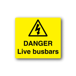 Danger Live Busbars Sticker Clearance Very Cheap
