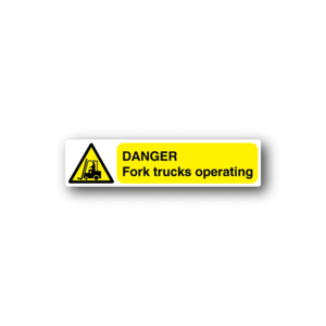 Danger Fork Trucks Operating Sticker New Arrival Cheap Pice