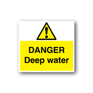 Danger Deep Water Sticker Cheap Sale Best Wholesale