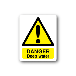 Danger Deep Water White Sticker Cheap Wide Range Of