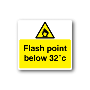Danger Flash Point below 32 Sticker Free Shipping Shop For