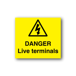 Danger Live Terminals Sticker Cheap Sale Really