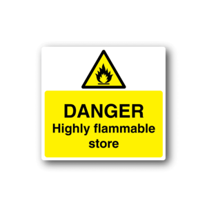 Danger Highly Flammable Store Sticker Cheap Sale Big Sale