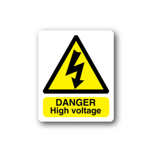 Danger High Voltage Electrticity Sticker Low Shipping Cheap Pice