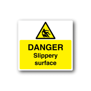 Danger Slippery Surface Sticker Recommend