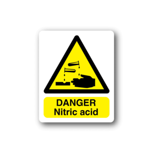 Danger Nitric Acid Sticker Big Sale