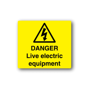 Danger Live Electric Equipment Sticker Cheap Sale Cheapest