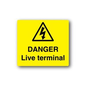 Danger Live Terminal Sticker Outlet Great Deals