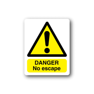 Danger No Escape Sticker Cheap Sale Shop