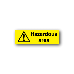 Danger Hazardous Area Sticker Sale Good Selling