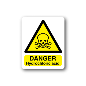 Danger Hydrochloric Acid Sticker Top Quality Online